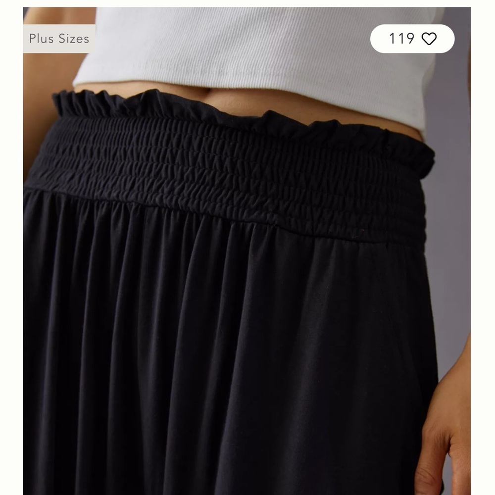 Anthropologie Black Joggers with Relaxed Fit and High Waist - Picture 4 of 6